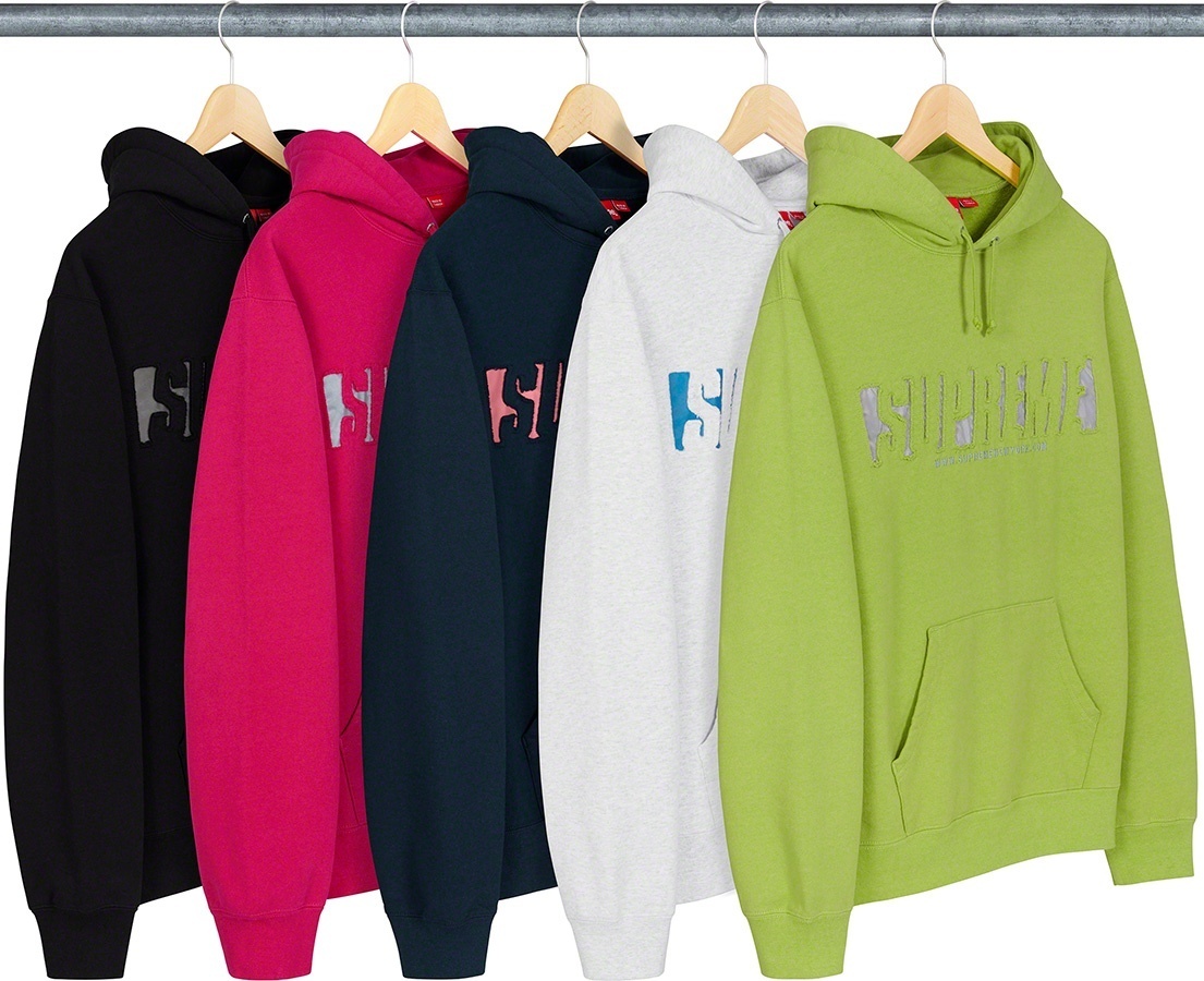 Reflective Cutout Hooded Sweatshirt